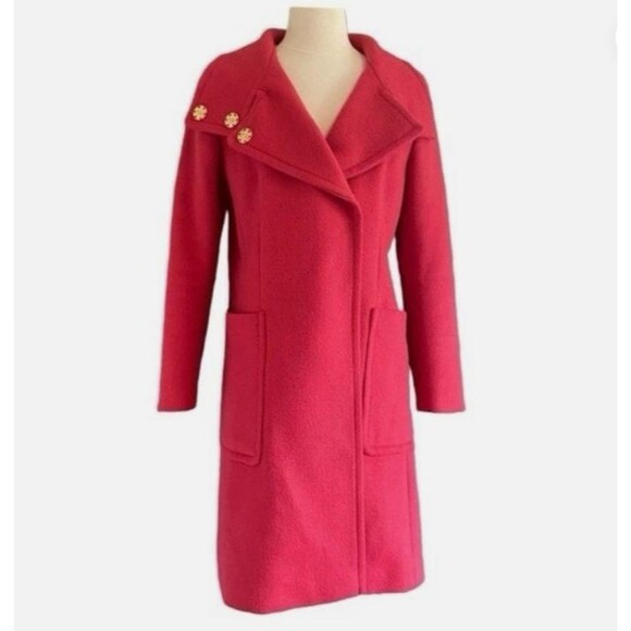 Ann Taylor Jackets & Blazers - ANN TAYLOR WOOL Pink Modern COAT Size S SMALL